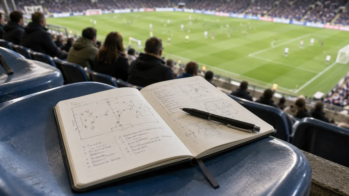 Tomar notas durante el partido para entenderlo mejor