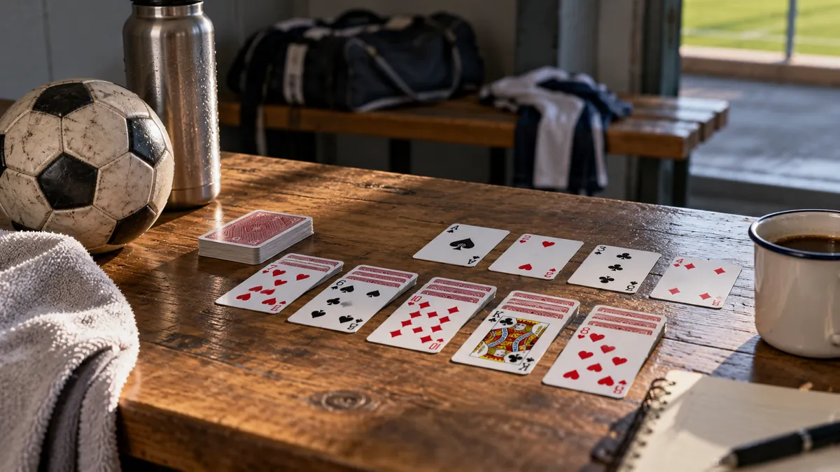 Descansos entre partidos: cartas y una pausa con フリーセル
